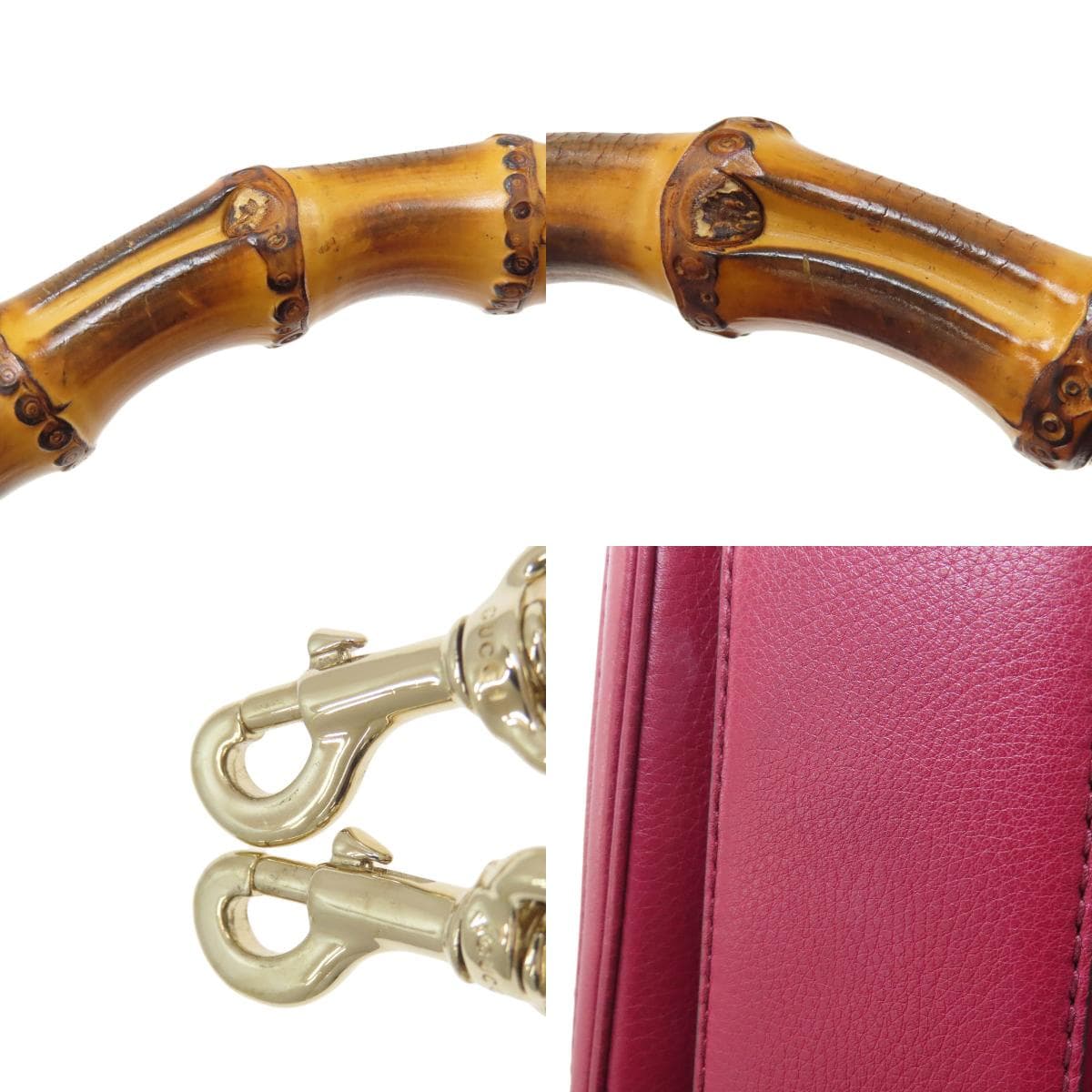 Gucci 254834 Bamboo 2WAY Handbag Calf Leather Ladies [Used] [GUCCI] 254834 9