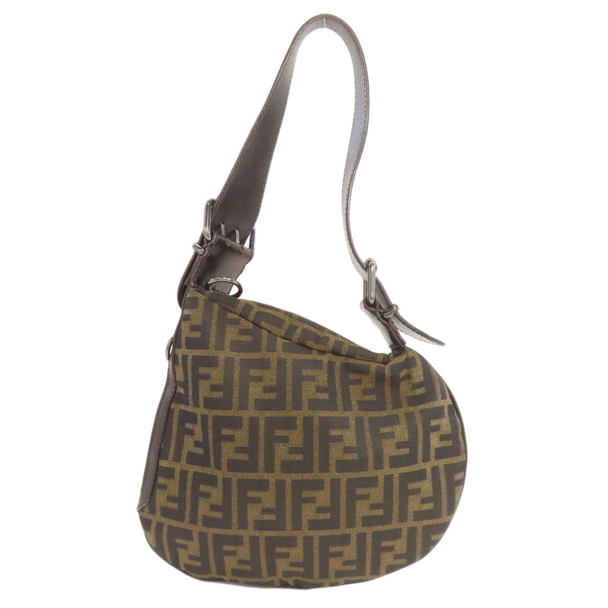 Fendi One Shoulder Zucca Pattern Shoulder Bag Canvas Ladies [Used] [FENDI]
