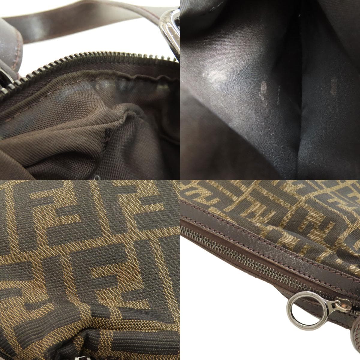 Fendi One Shoulder Zucca Pattern Shoulder Bag Canvas Ladies [Used] [FENDI] 7