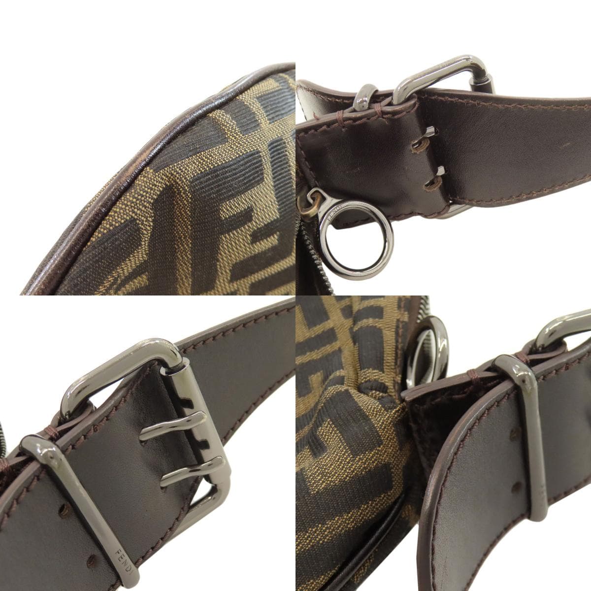 Fendi One Shoulder Zucca Pattern Shoulder Bag Canvas Ladies [Used] [FENDI] 8