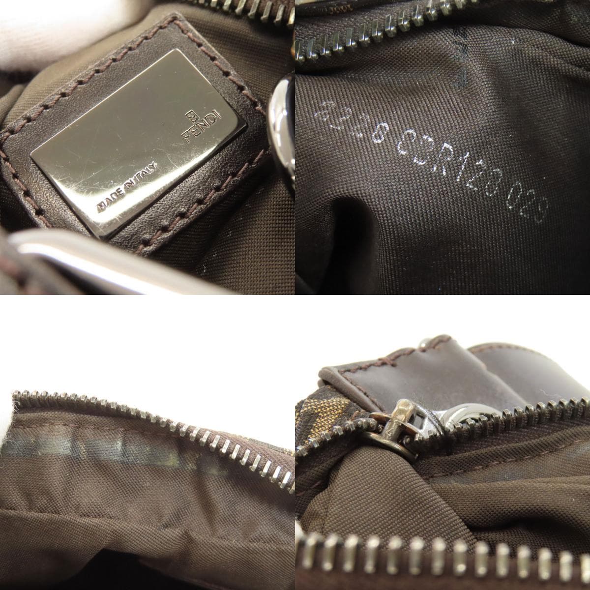 Fendi One Shoulder Zucca Pattern Shoulder Bag Canvas Ladies [Used] [FENDI] 6