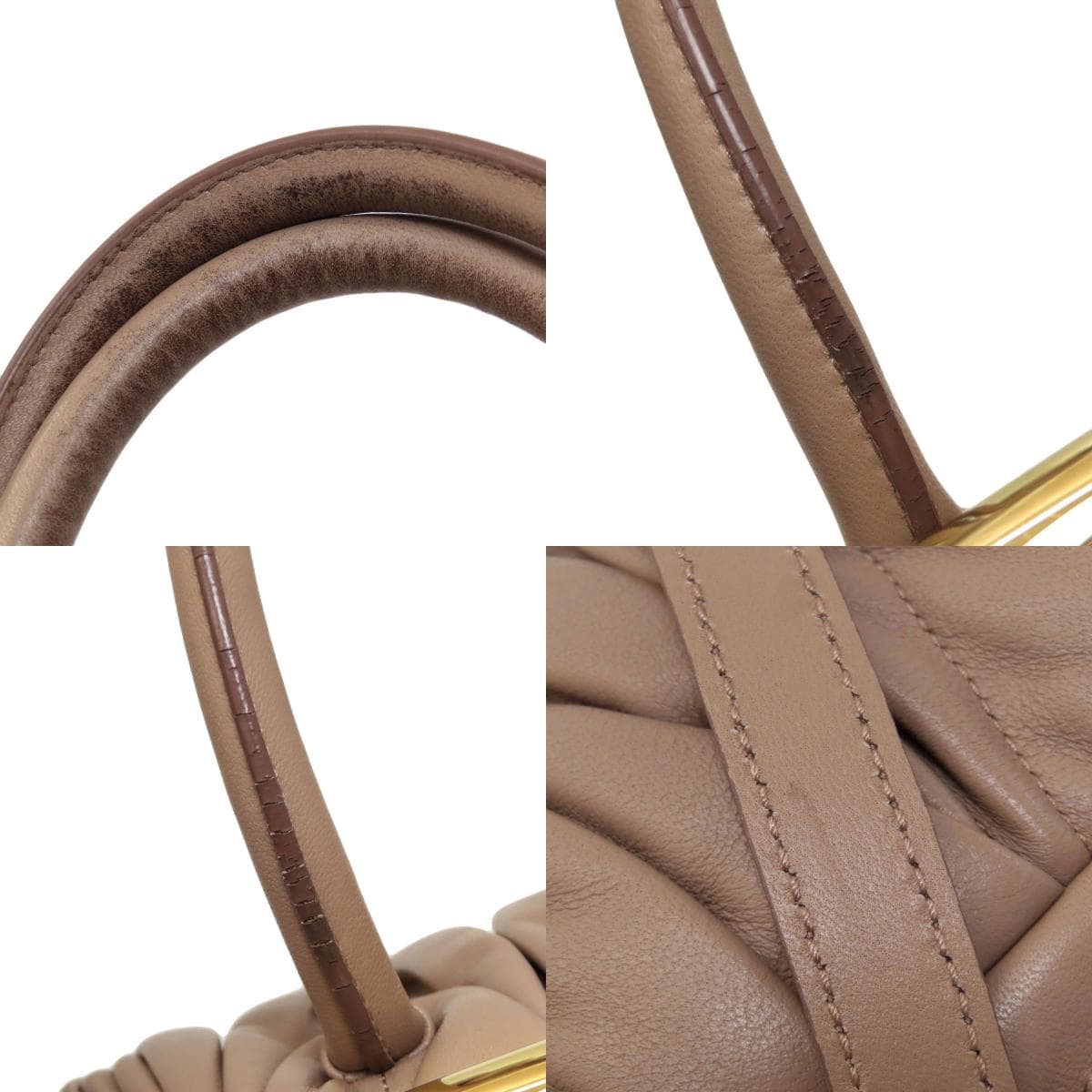 Miu Miu Matelassé 2WAY Handbag Calf Leather for Women [Used] [MIUMIU] 8