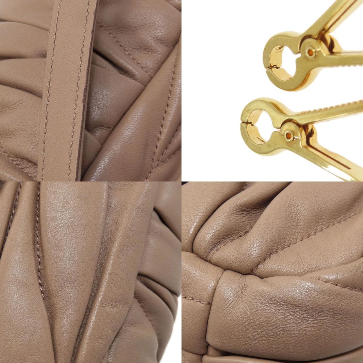 Miu Miu Matelassé 2WAY Handbag Calf Leather for Women [Used] [MIUMIU] 9