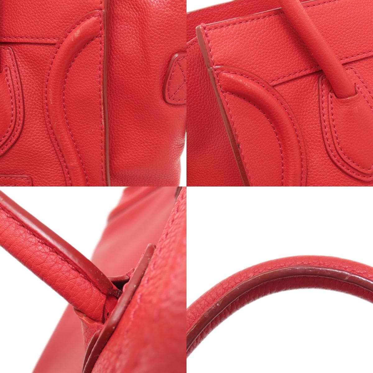 Celine Luggage Micro Handbag Leather Women's [Used] [CELINE] 8