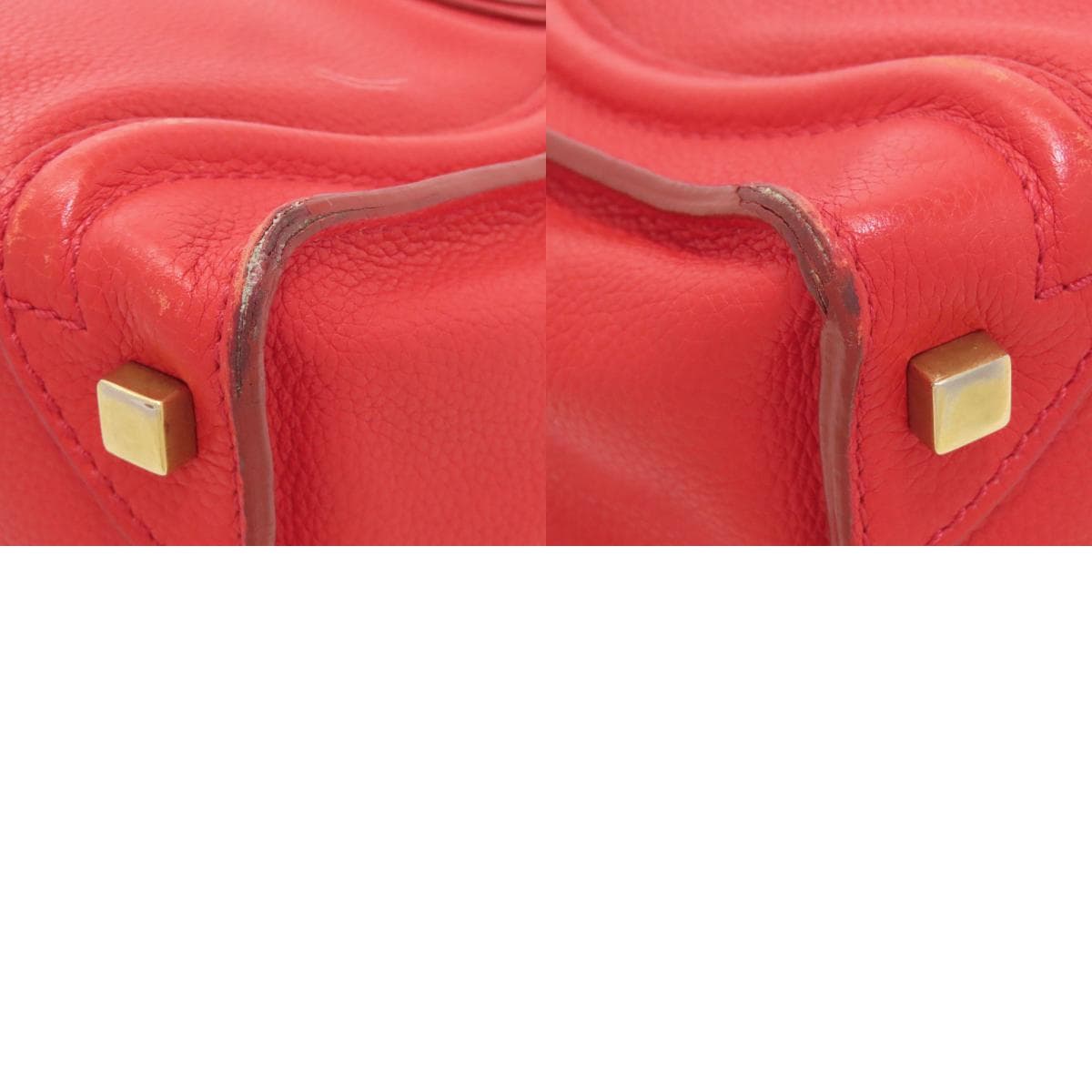 Celine Luggage Micro Handbag Leather Women's [Used] [CELINE] 10