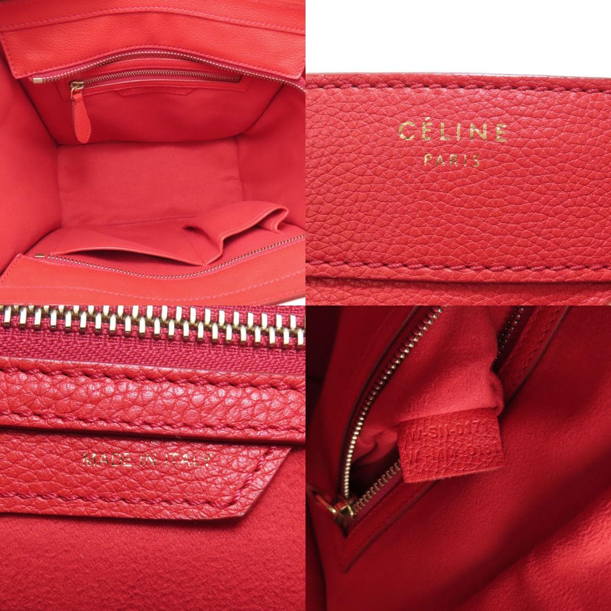 Celine Luggage Micro Handbag Leather Women's [Used] [CELINE] 5