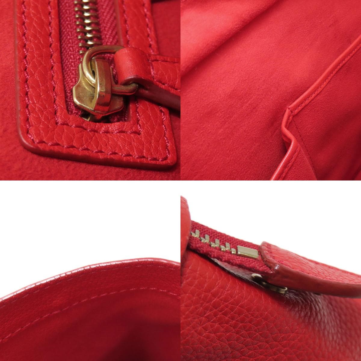 Celine Luggage Micro Handbag Leather Women's [Used] [CELINE] 6