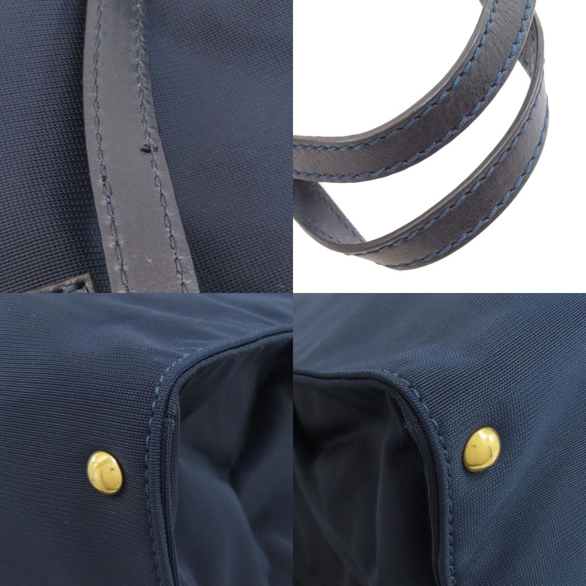 Miu Miu Logo Tote Bag Nylon Material Women's [Used] [MIUMIU] 9