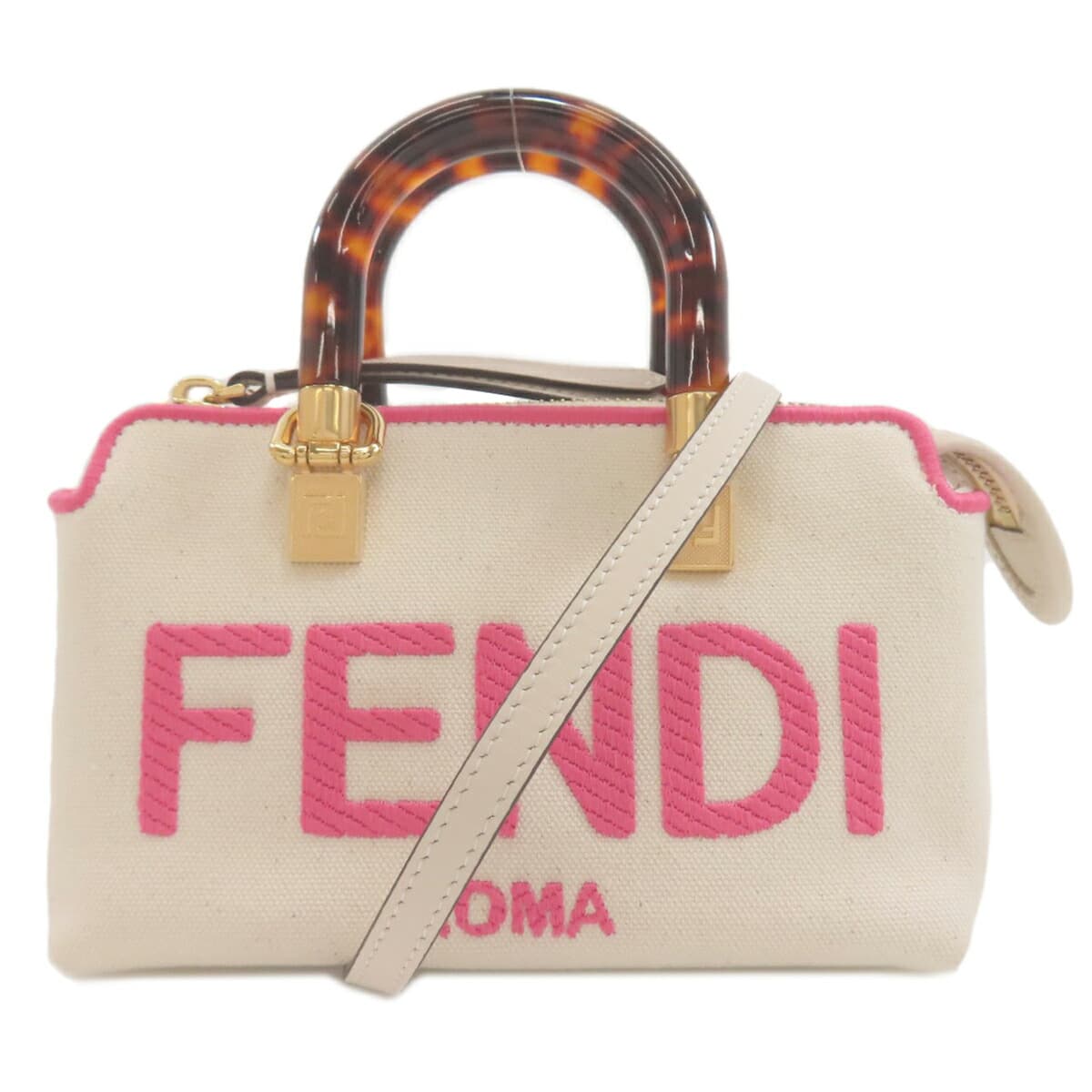 Fendi Mini By The Way 2WAY Handbag Canvas Ladies [Used] [FENDI]