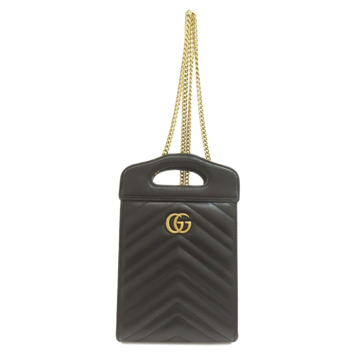 Gucci 699756 GG Marmont 2WAY Shoulder Bag Calf Leather Ladies [Used] [GUCCI] 699756