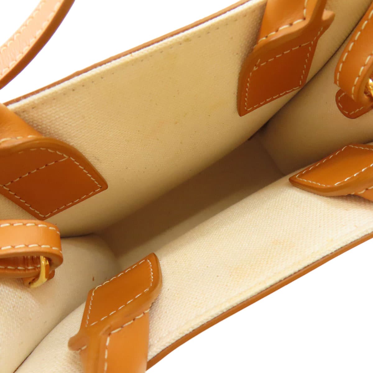 Celine Mini Vertical Cabas 2WAY Handbag Canvas Ladies [Used] [CELINE] 5