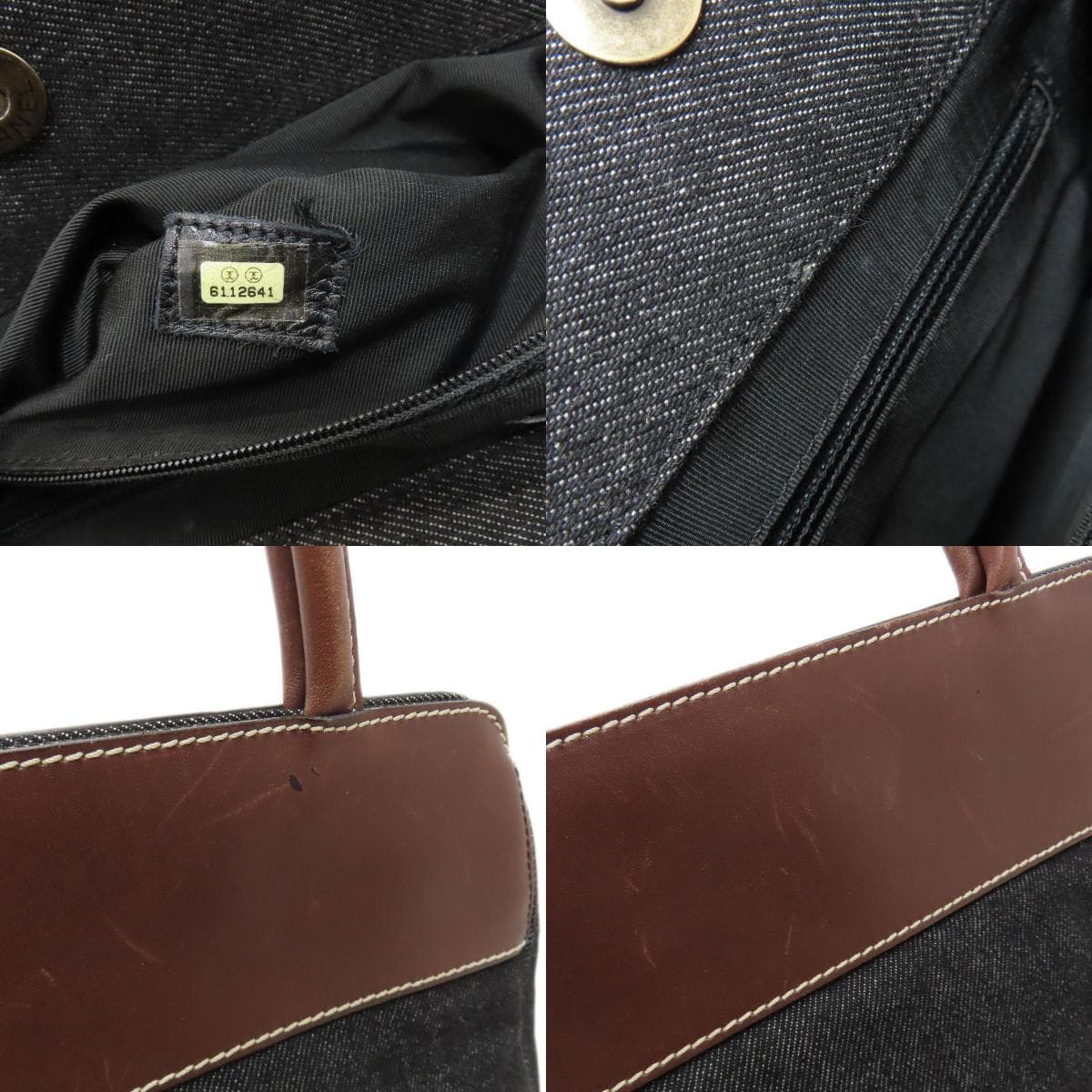 Chanel Coco Mark Tote Bag Denim Ladies [Used] [CHANEL] 7