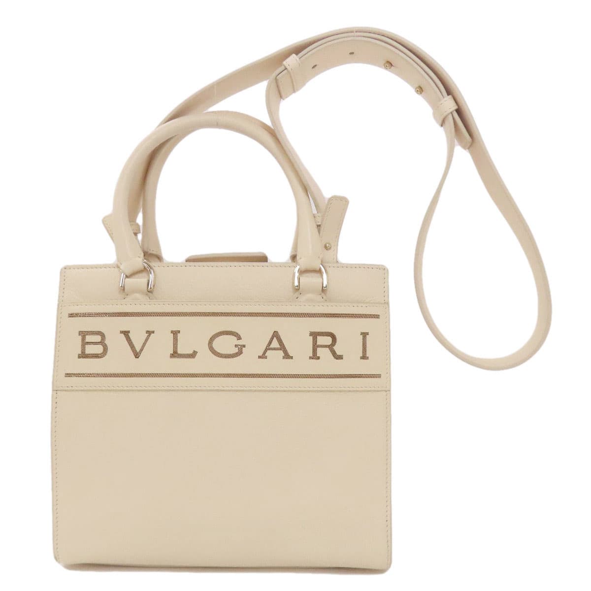 Bulgari Bulgari Logo 2WAY Handbag Calf Leather Ladies [Used] [BVLGARI]