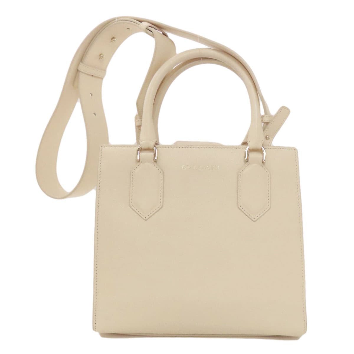 Bulgari Bulgari Logo 2WAY Handbag Calf Leather Ladies [Used] [BVLGARI] 2