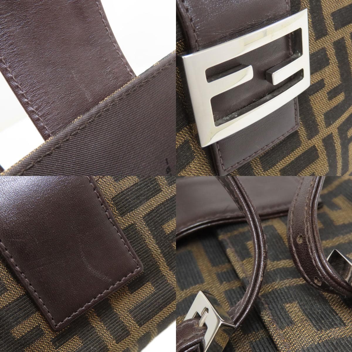 Fendi Zucchino Pattern Handbag Canvas Ladies [Used] [FENDI] 9