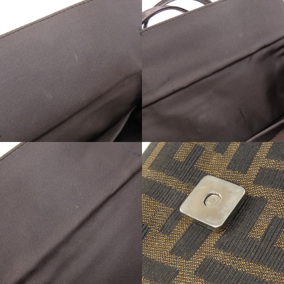 Fendi Zucchino Pattern Handbag Canvas Ladies [Used] [FENDI] 8