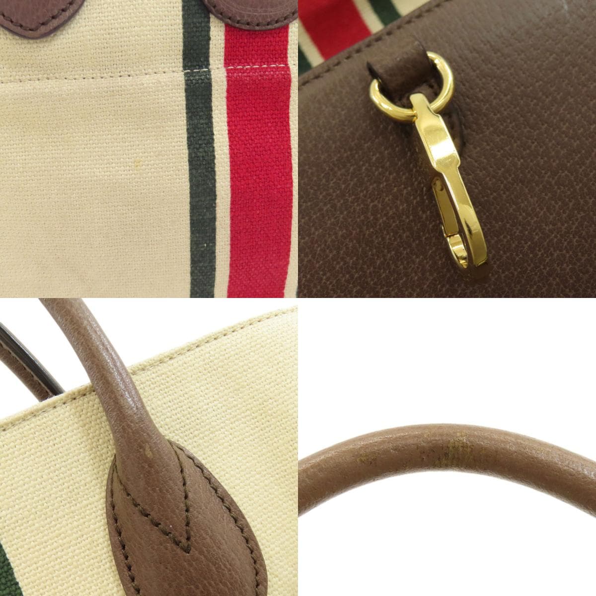 Gucci 657422 Sherry Line Foldable Tote 2WAY Handbag Canvas Ladies [Used] [GUCCI] 657422 8