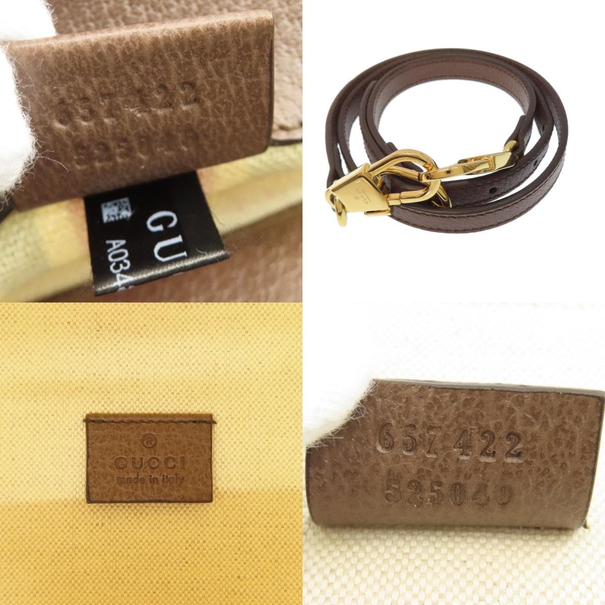 Gucci 657422 Sherry Line Foldable Tote 2WAY Handbag Canvas Ladies [Used] [GUCCI] 657422 7