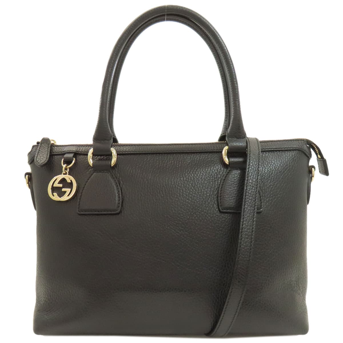Gucci 449659 Outlet Interlocking G 2WAY Handbag Calf Leather for Women [Used] [GUCCI] 449659