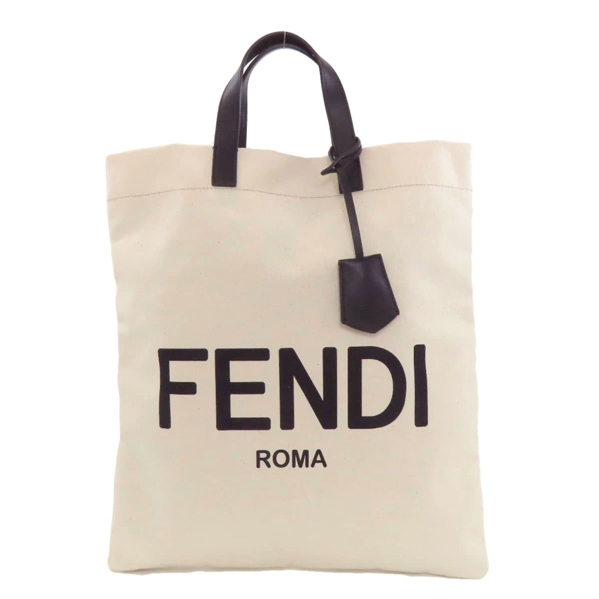 Fendi Logo Handbag Canvas Ladies [Used] [FENDI]
