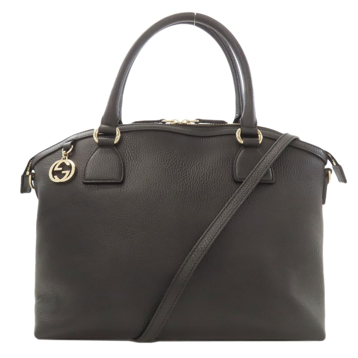 Gucci 449651 Outlet Interlocking G 2WAY Handbag Calf Leather for Women [Used] [GUCCI] 449651