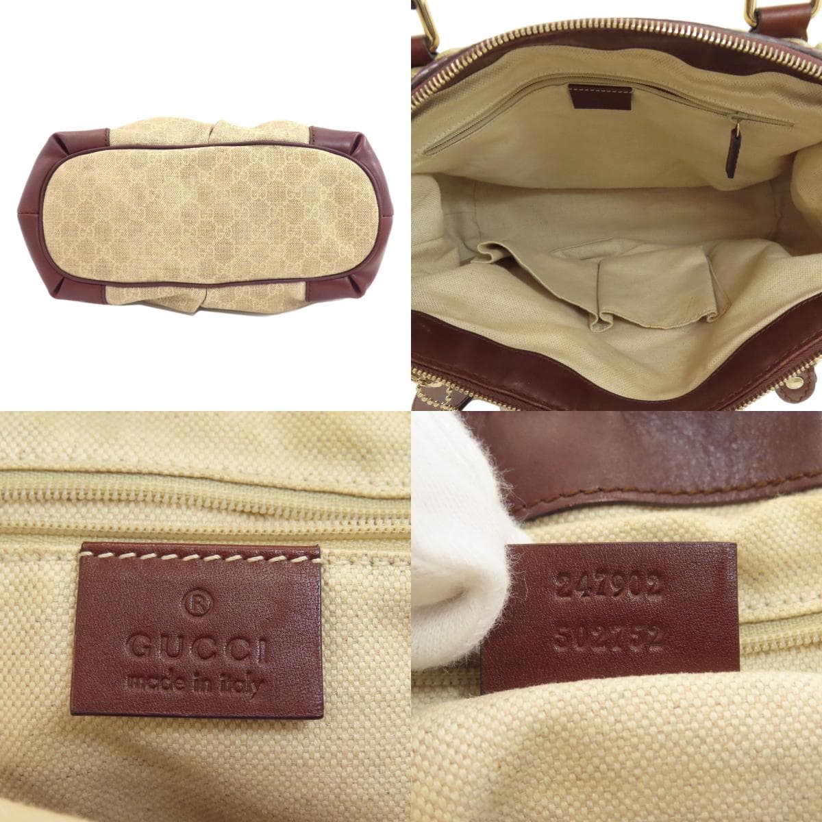 Gucci 347902 GG 2WAY Tote Bag Canvas Ladies [Used] [GUCCI] 347902 4
