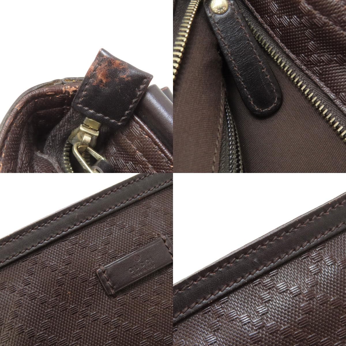 Gucci 201446 Diamante Shoulder Bag Leather Women's [Used] [GUCCI] 201446 7