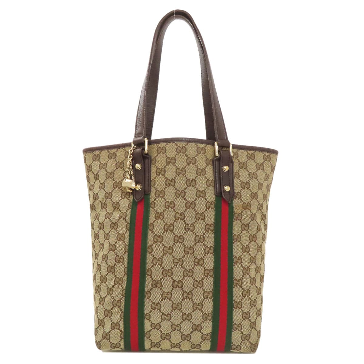 Gucci 162899 GG Sherry Line Tote Bag Canvas Ladies [Used] [GUCCI] 162899
