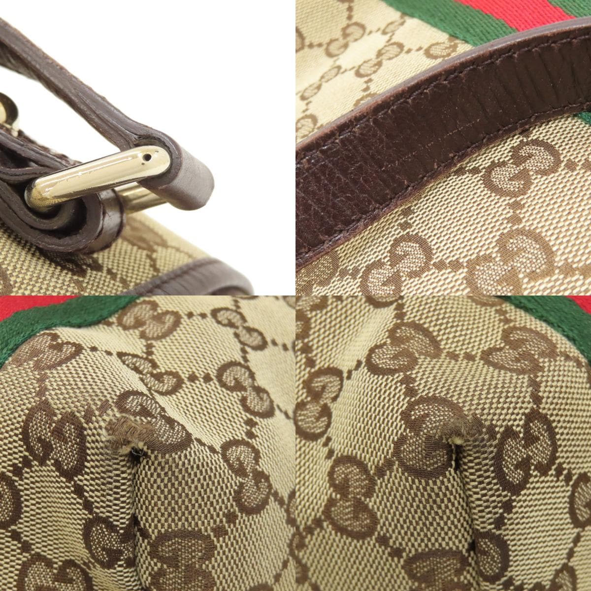 Gucci 162899 GG Sherry Line Tote Bag Canvas Ladies [Used] [GUCCI] 162899 9