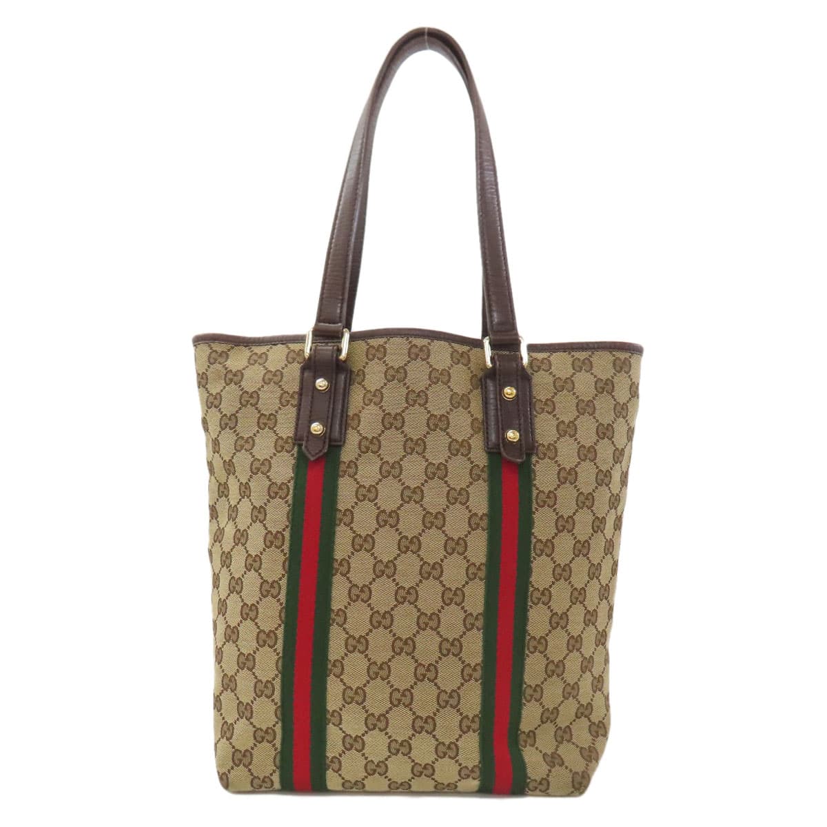 Gucci 162899 GG Sherry Line Tote Bag Canvas Ladies [Used] [GUCCI] 162899 2