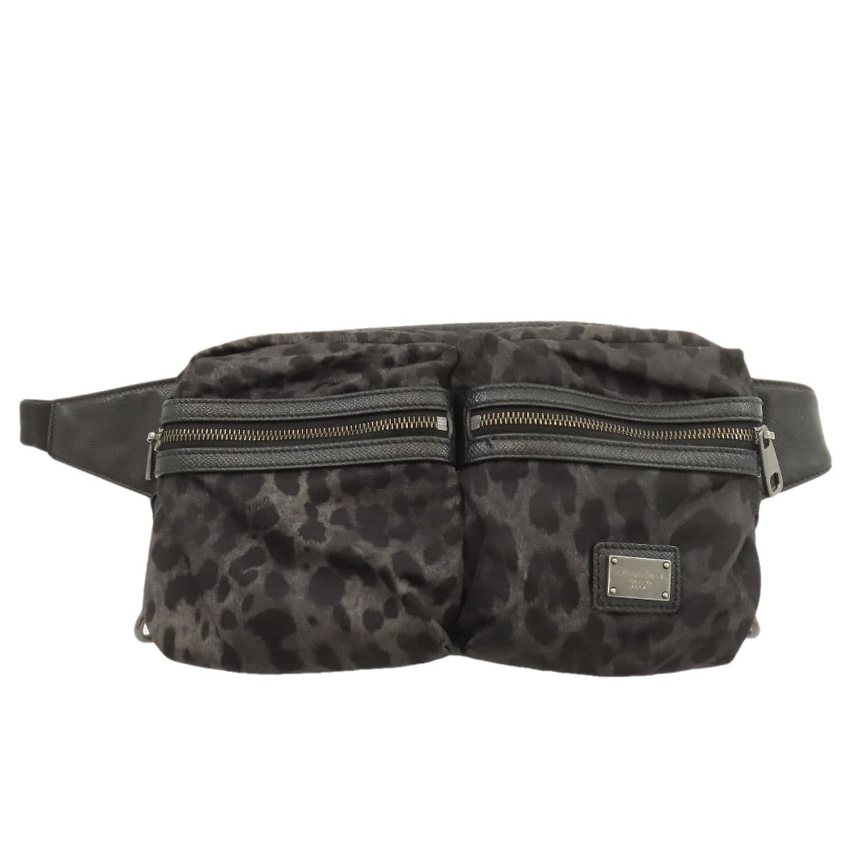 Dolce & Gabbana leopard print hip bag / waist bag made of nylon material for women [Used] [Dolce & Gabbana]