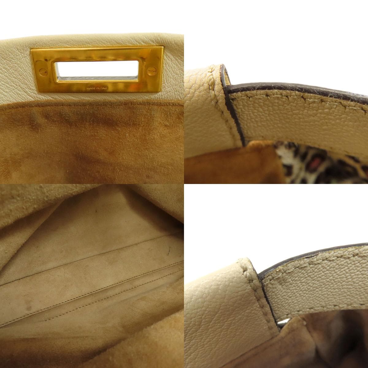 Fendi Peekaboo 2WAY Handbag Calf/Hairon Ladies [Used] [FENDI] 6