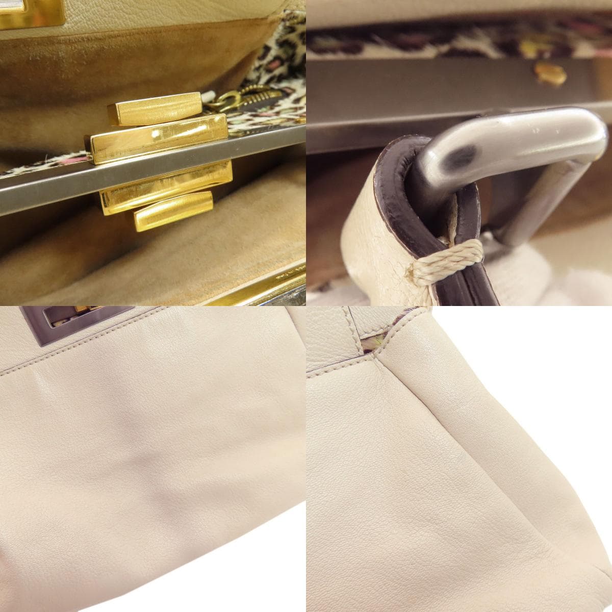 Fendi Peekaboo 2WAY Handbag Calf/Hairon Ladies [Used] [FENDI] 7