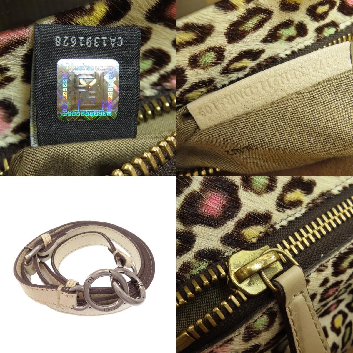 Fendi Peekaboo 2WAY Handbag Calf/Hairon Ladies [Used] [FENDI] 5