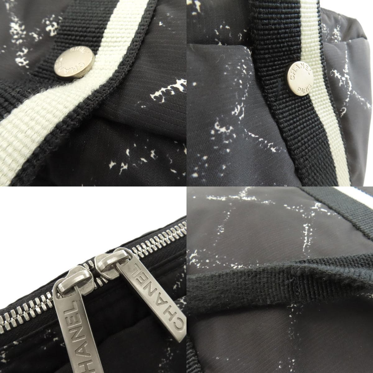 Chanel Travel Line Tote Bag Nylon Material Women's [Used] [CHANEL] 8