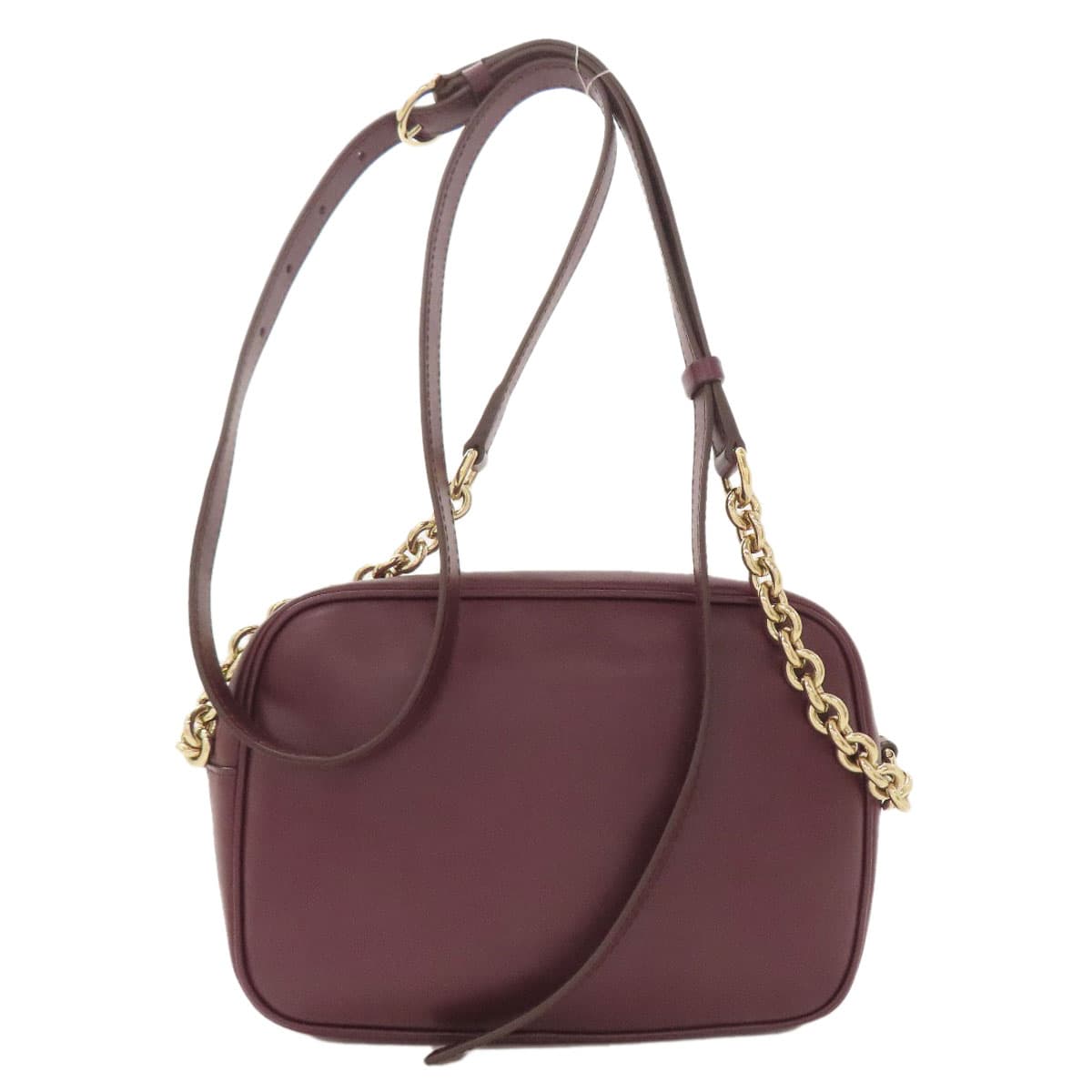 Salvatore Ferragamo Gancini Hardware Shoulder Bag Leather Ladies [Used] [Salvatore Ferragamo] 2