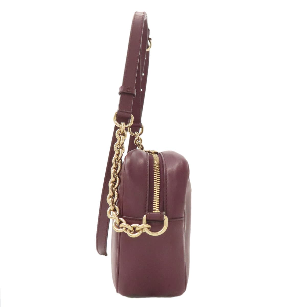 Salvatore Ferragamo Gancini Hardware Shoulder Bag Leather Ladies [Used] [Salvatore Ferragamo] 3