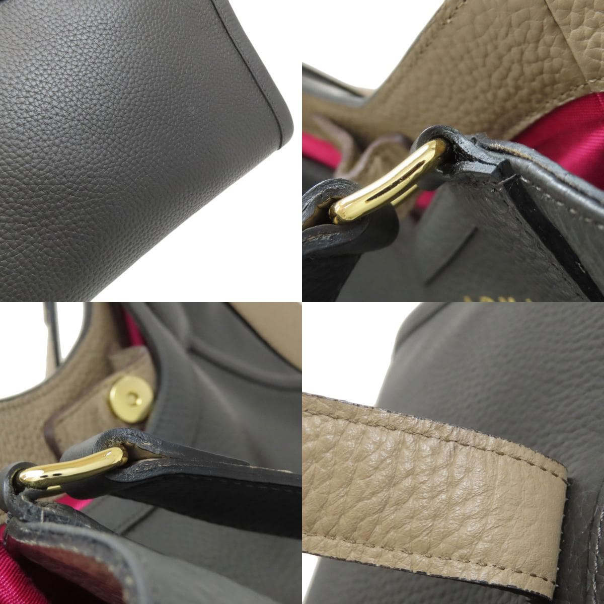 ADMJ Logo Handbag Leather Ladies [Used] [ADMJ] 8