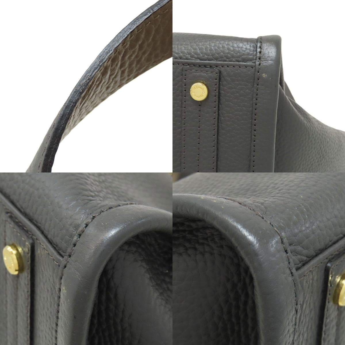 ADMJ Logo Handbag Leather Ladies [Used] [ADMJ] 9