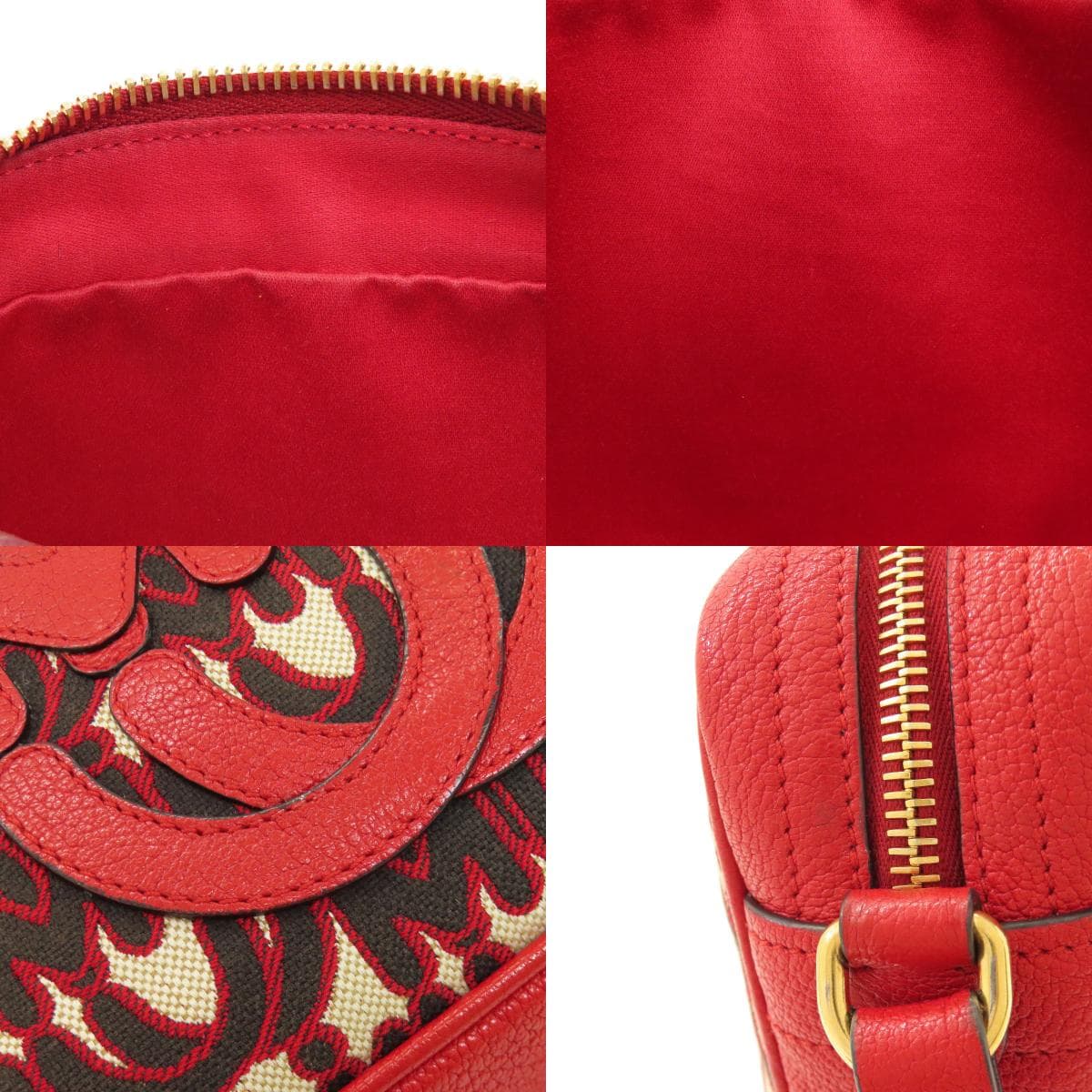 Miu Miu 5BH116 MM Paris Collaboration Shoulder Bag Canvas Ladies [Used] [MIUMIU] 5BH116 7