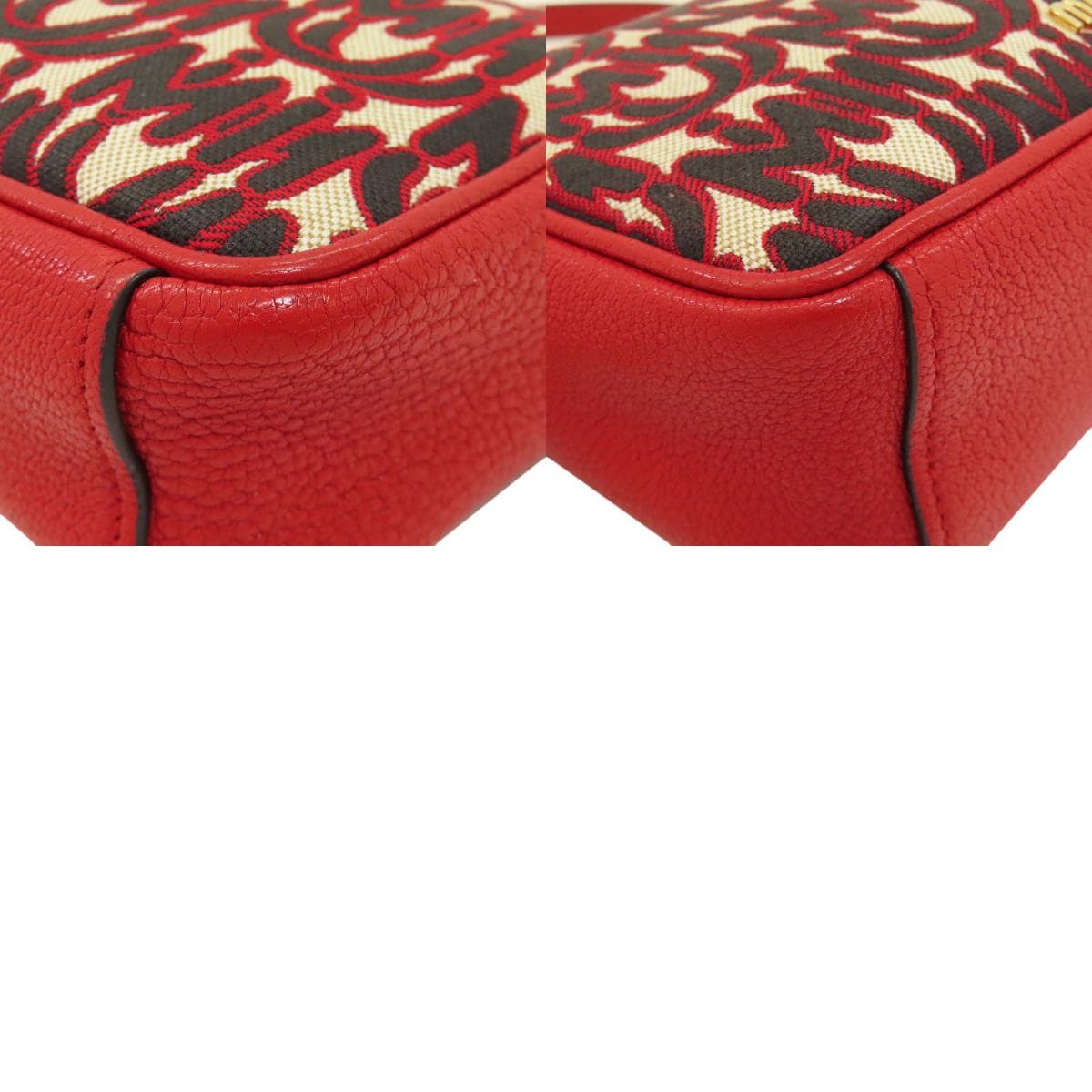 Miu Miu 5BH116 MM Paris Collaboration Shoulder Bag Canvas Ladies [Used] [MIUMIU] 5BH116 10