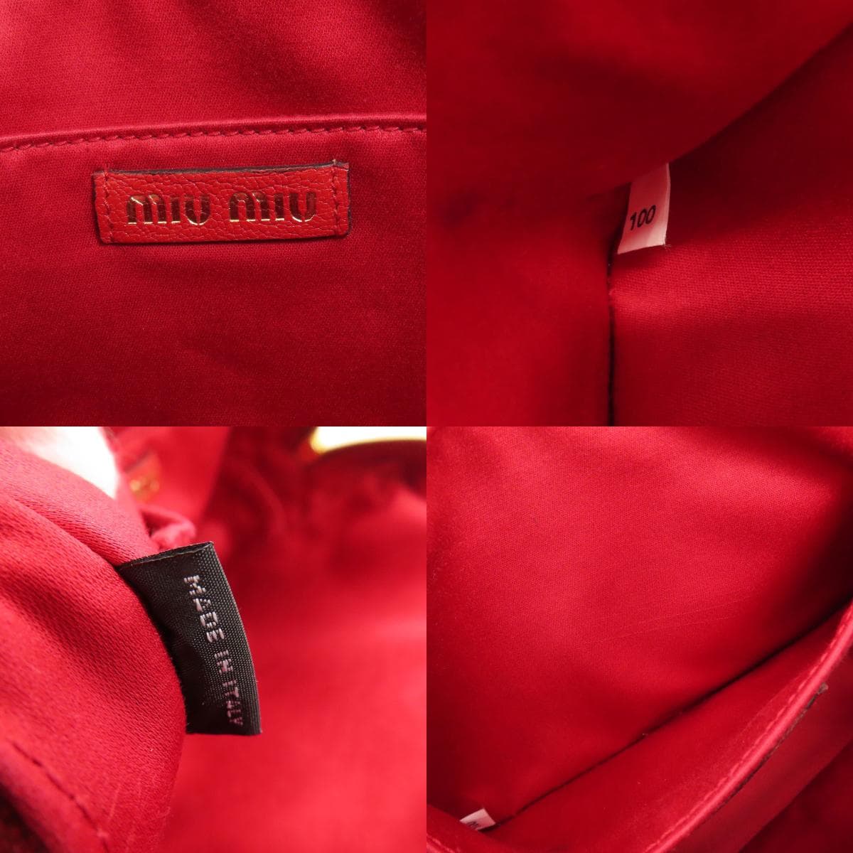 Miu Miu 5BH116 MM Paris Collaboration Shoulder Bag Canvas Ladies [Used] [MIUMIU] 5BH116 6