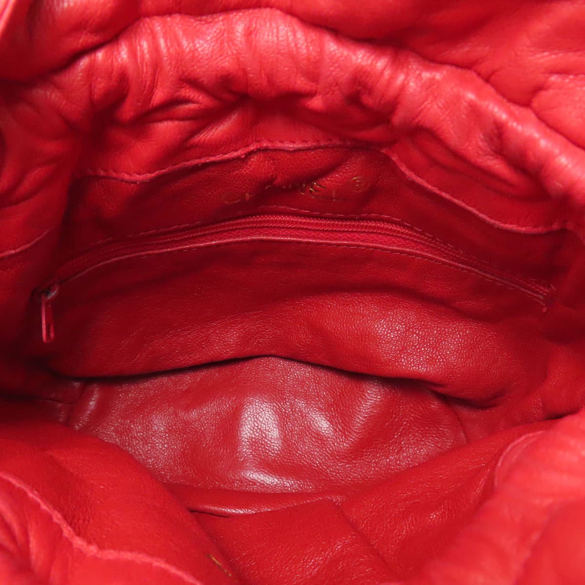 Chanel Drawstring Shoulder Matelassé Gold Hardware Shoulder Bag Satin Ladies [Used] [CHANEL] 5