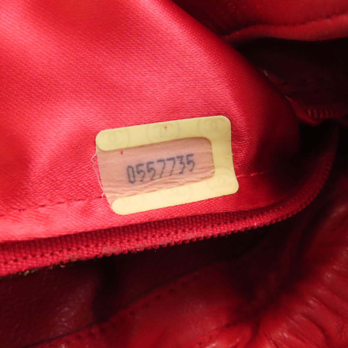 Chanel Drawstring Shoulder Matelassé Gold Hardware Shoulder Bag Satin Ladies [Used] [CHANEL] 7