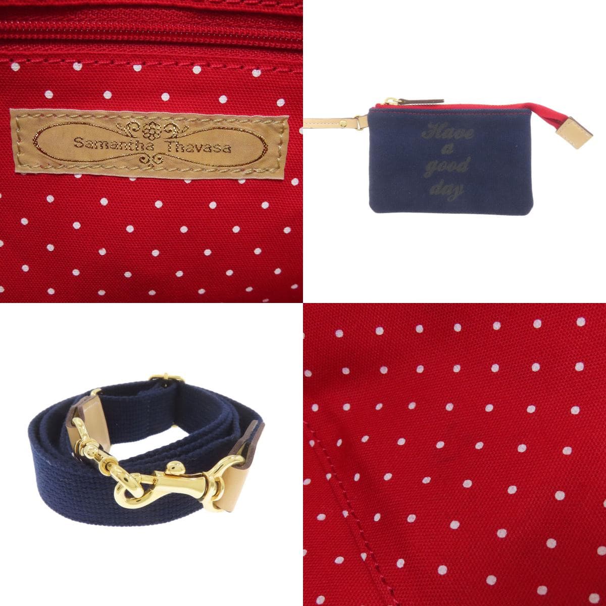 Samantha Thavasa 2WAY Tote Bag Canvas Ladies [Used] [Samantha Thavasa] 6