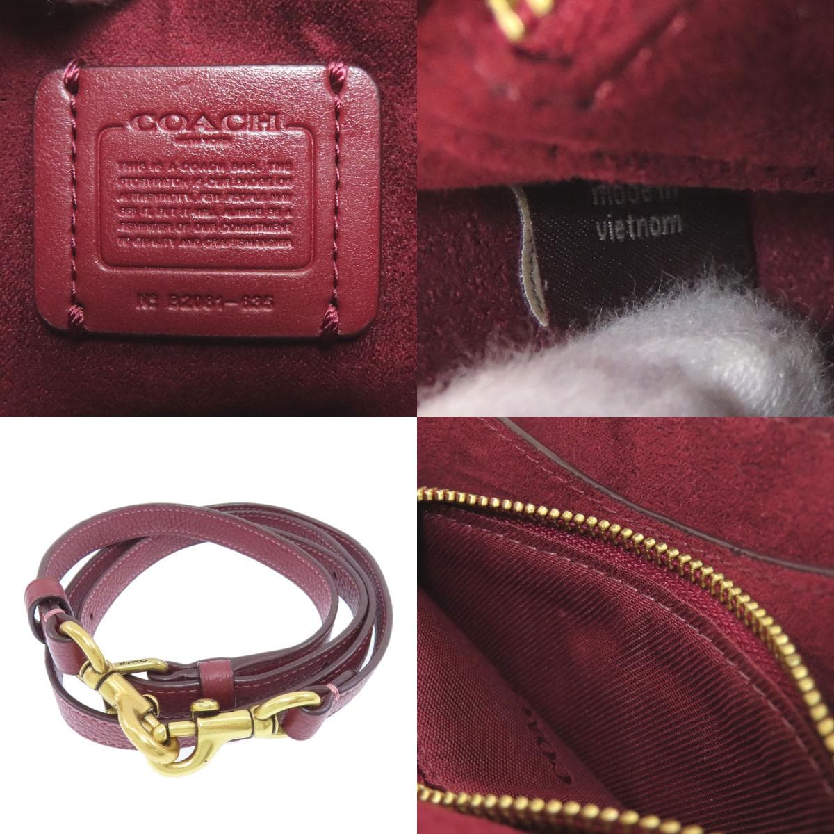 Coach 625 2WAY Handbag Leather Ladies [Used] [COACH] 625 6