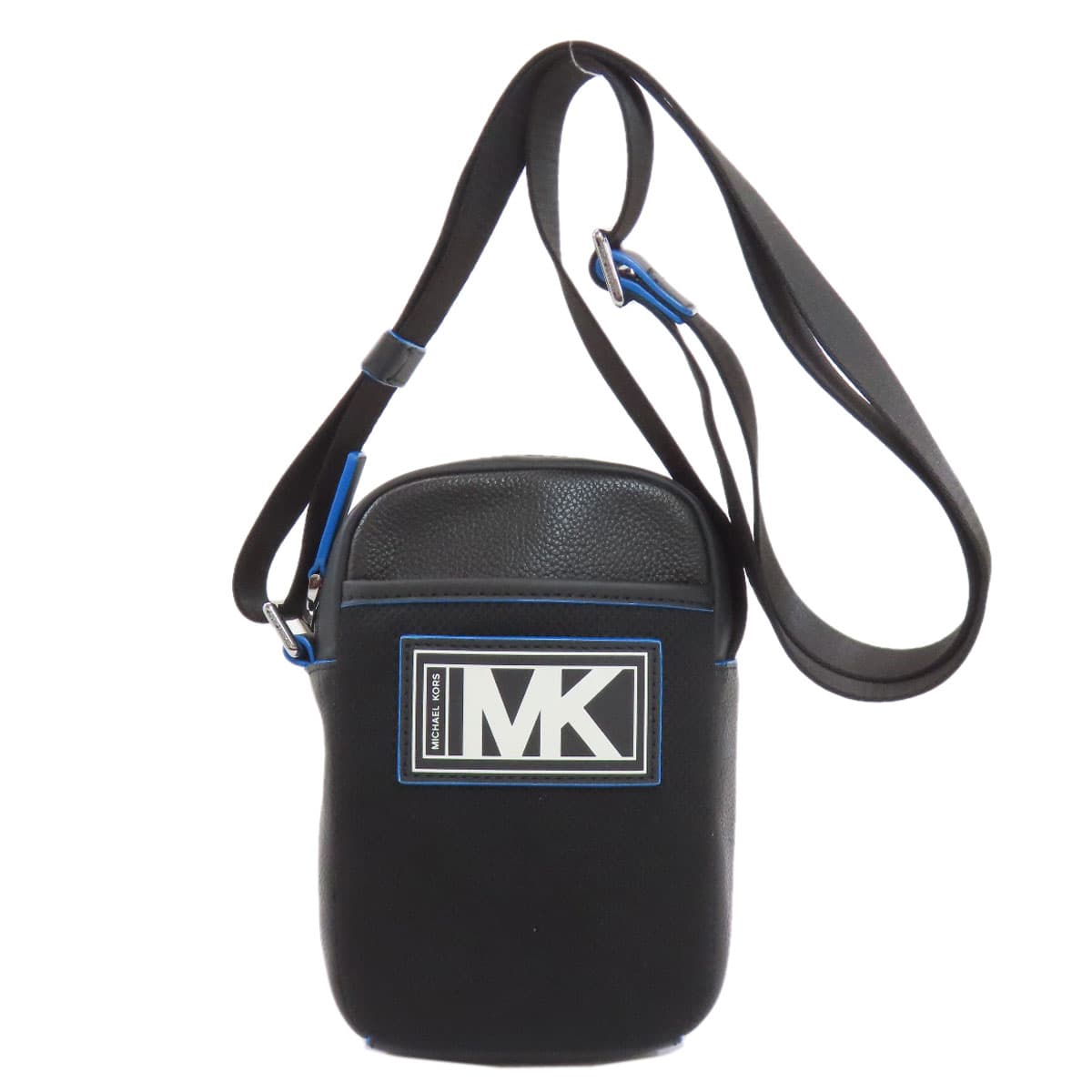 Michael Kors MK Logo Shoulder Bag Leather/Nylon Women's [Used] [Michael Kors]