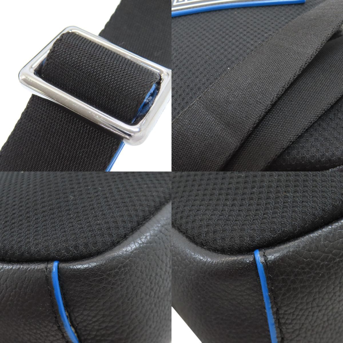 Michael Kors MK Logo Shoulder Bag Leather/Nylon Women's [Used] [Michael Kors] 9