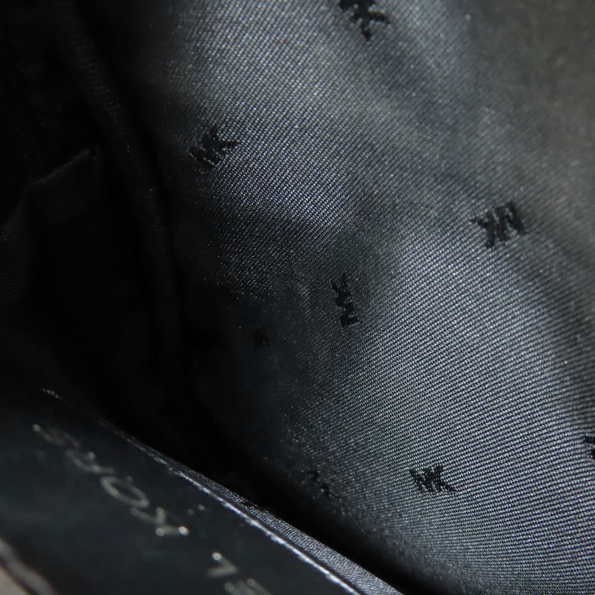 Michael Kors MK Logo Shoulder Bag Leather/Nylon Women's [Used] [Michael Kors] 7