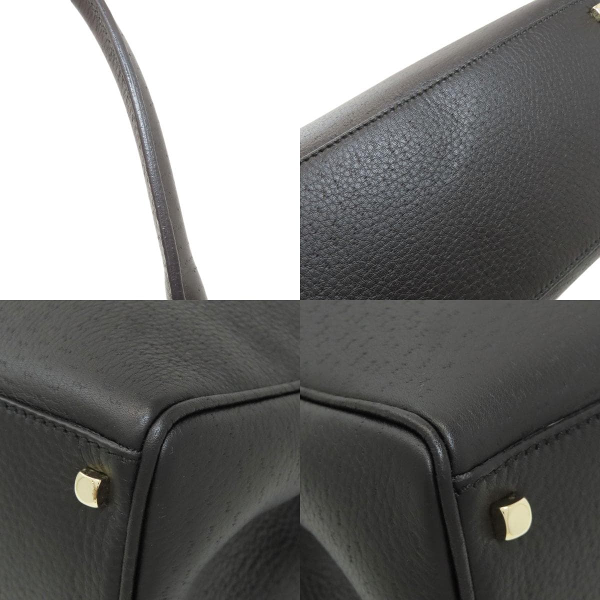 Salvatore Ferragamo Gancini hardware handbag calf leather for ladies [Used] [Salvatore Ferragamo] 9